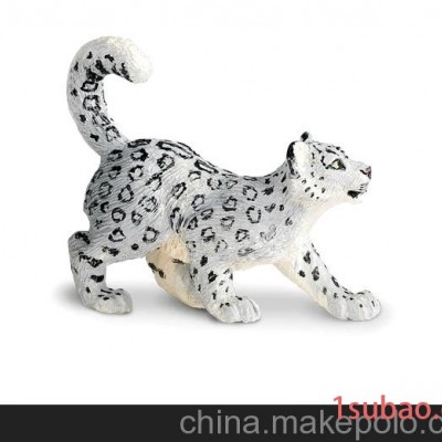 美国Safari 正品云豹幼崽仿真动物模型玩具雪豹幼崽