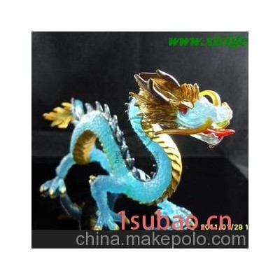 美国Safari正品神话类水晶色中国龙模型玩具欧盟CE认证