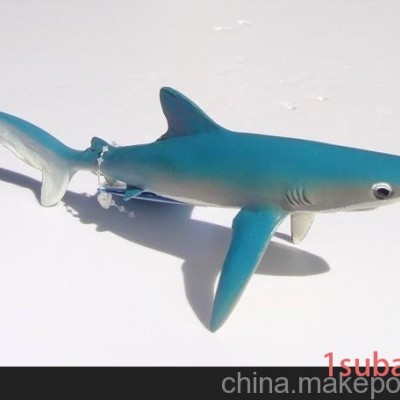美国Safari正品蓝鲨海洋生物模型玩具海洋馆动物模型欧盟CE认证