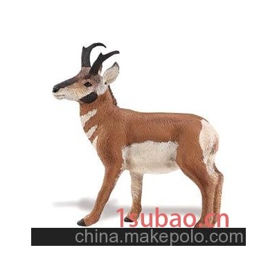 美国Safari正品叉角羚仿真动物模型玩具幼儿园玩具欧盟CE认证