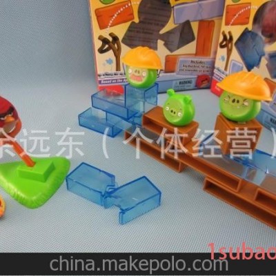 雪花版积木 冰雪之愤怒的小鸟积木 桌面游戏圣诞版 DIY拼插玩具