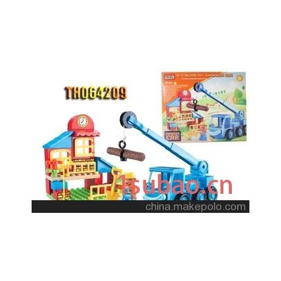 益智系列--电动万向积木拆装工程车带音效（TH064209/210/211）