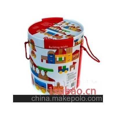 大颗粒goki 原单 桶装益智积木 环保积木50粒超大块积木