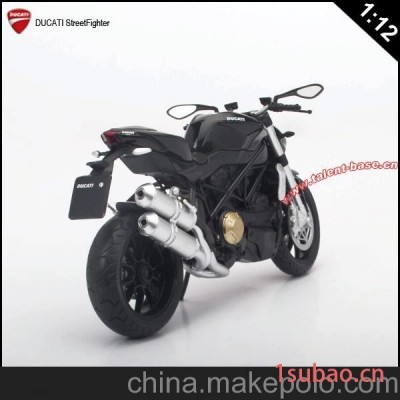 供应奥图美1:12DUCATI杜卡迪(黑色)摩托车合金车模型玩具