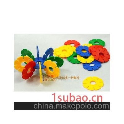 特大 加厚 号雪花片 直径82mm 儿童塑料积木玩具1-3岁宝宝的玩具