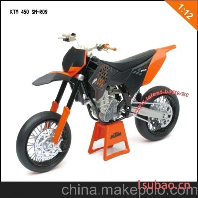 供应奥图美1:12 KTM 450系列山地摩托车合金摩托车模型玩具