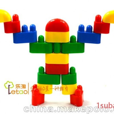 童才乐趣 塑料积木厂家直销 幼儿园玩具 桌面拼插玩具518件箱装