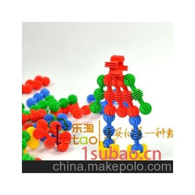 小太阳塑料积木 软体拼插塑料积木 儿童益智玩具桌面拼插玩具批发