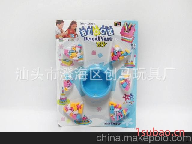 创马玩具厂直销智力积木笔筒 蒙牛促销赠品智力笔筒玩具图2