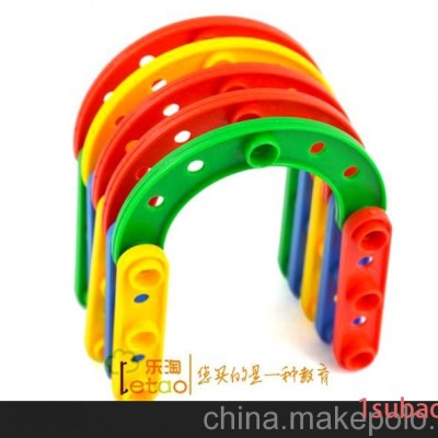 拼搭积木 儿童塑料积木玩具 幼儿园桌面玩具 箱装系列 450件/箱