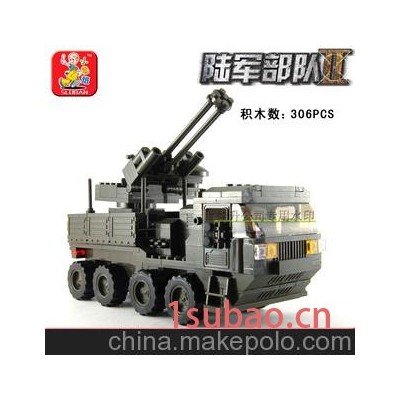 兼容乐高开智启蒙积木陆军部队II重型运输车儿童益智积木现货批发