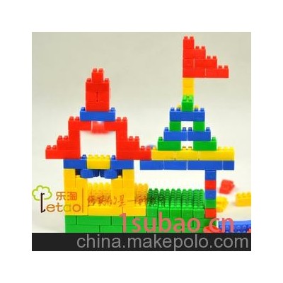 宝高塑料积木 儿童拼插玩具 小乐高积木 幼儿园设施 150件/1袋装A