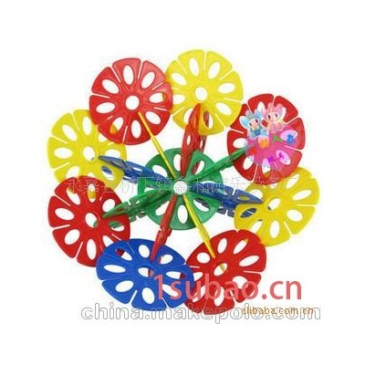 益智玩具 拼插玩具 塑料积木 -数字雪花片（中号）