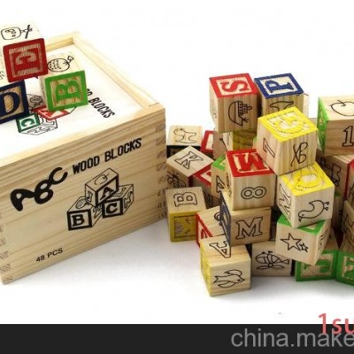优质48粒冲印积木玩具厂家直销