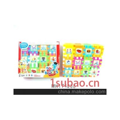 供应玩具 54PCS动物图案积木