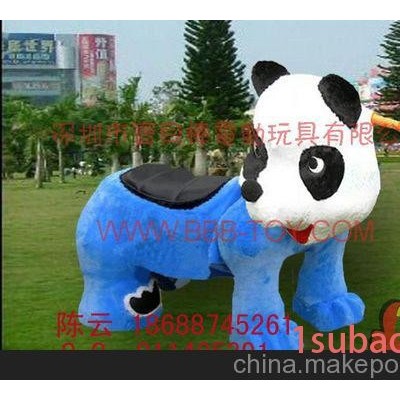 供应宝贝棒BB熊电动毛绒动物玩具车