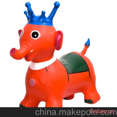 加厚加大儿童跳跳象充气木马玩具跳跳马英语歌儿童充气玩具