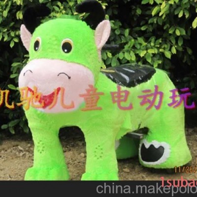 供应5元3分钟投币式中型毛绒车 毛绒电动玩具车 儿童玩具
