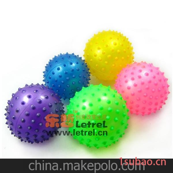 厂家直销 8cm儿童按摩球刺球/宝宝按摩玩具球/儿童皮球/健身玩具