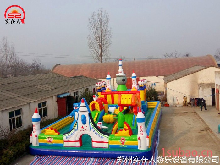 郑州充气滑梯 广场新型大型儿童充气城堡 户外充气玩具厂家价格
