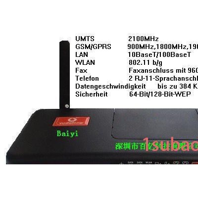 WCDMA/HSDPA/LAN/WLAN路由器传真机