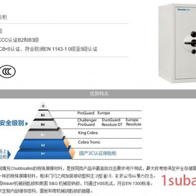 Chubbsafes Europa G3S5原装进口英国集宝机械防盗保险柜保险箱