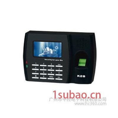 供应广州供应中控K28指纹考勤机，可用U盘下载数据