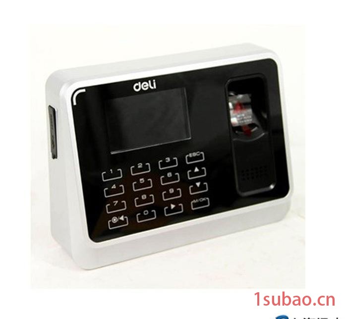 得力（Deli）3973-指纹考勤机 挂壁式、30000张卡容量图2