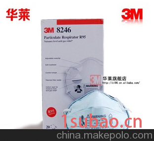3M 8246 酸性气体防护口罩 口罩批发图2