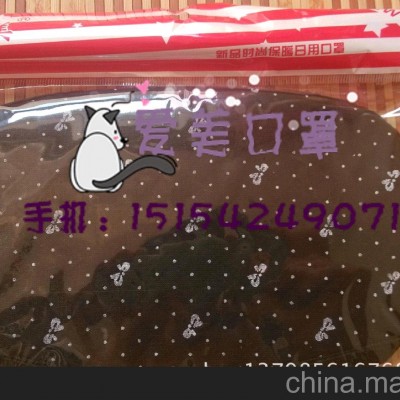 青岛口罩 秋冬时尚卡通成人带耳罩防护口罩 新款 厂家批发