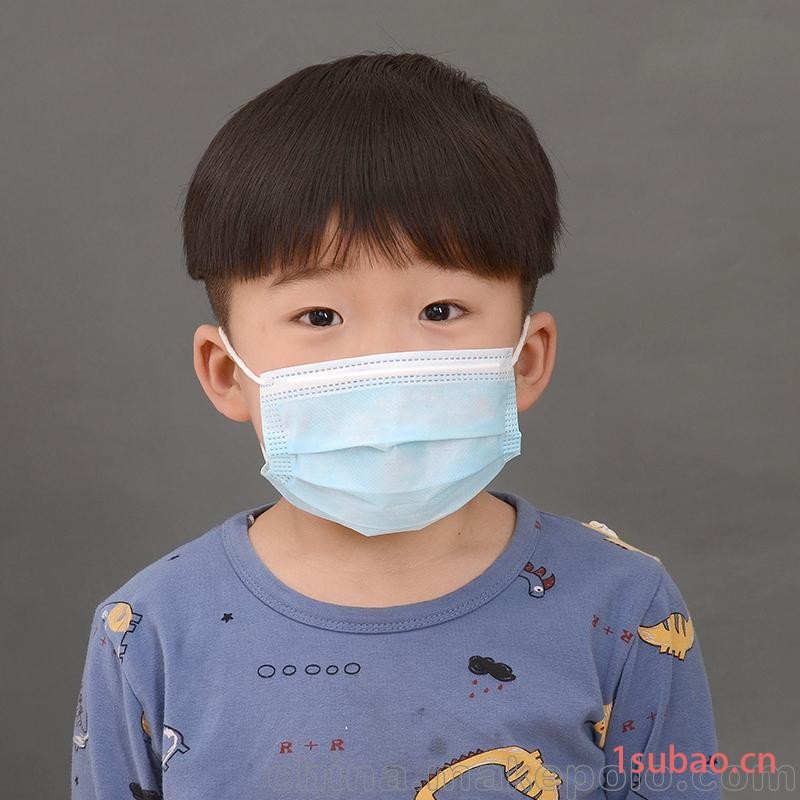笑康一次性使用儿童口罩 三层无纺布加熔喷布欧盟认证CE可出口图3