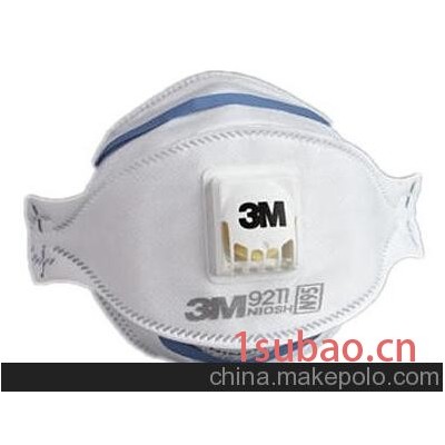 3M 9211 N95防护口罩放射性颗粒物过滤