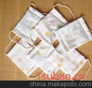 西松屋印花 纯纱布口罩 口水兜 围兜 儿童口罩图2