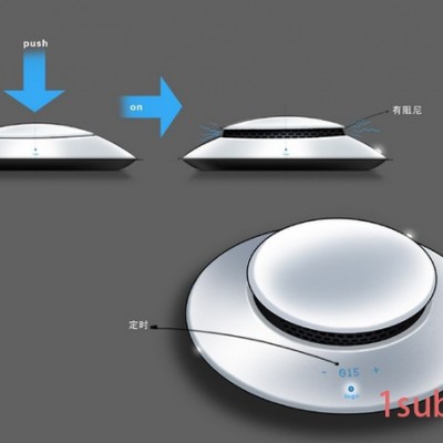 碟影车载空气净化器