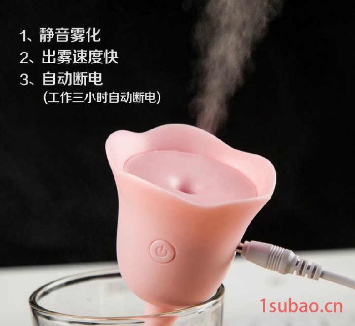 迷你usb郁金香加湿器 空气净化器 车载香薰加湿 促销礼品定图3