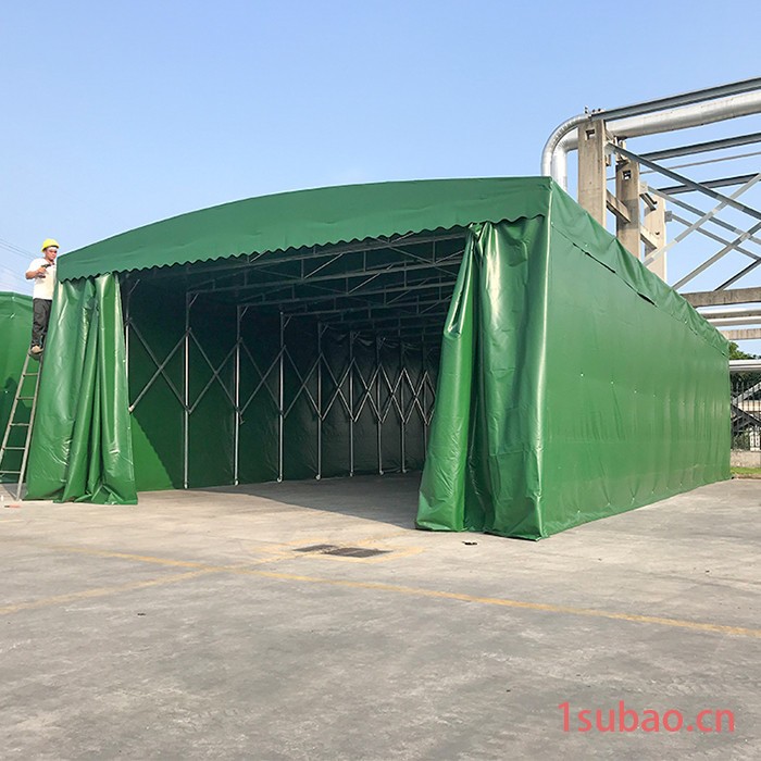 中国卓凡(China Zhuofan)活动雨棚推拉棚大型帐篷移动雨蓬仓库伸缩帐篷50*50镀锌方管图4
