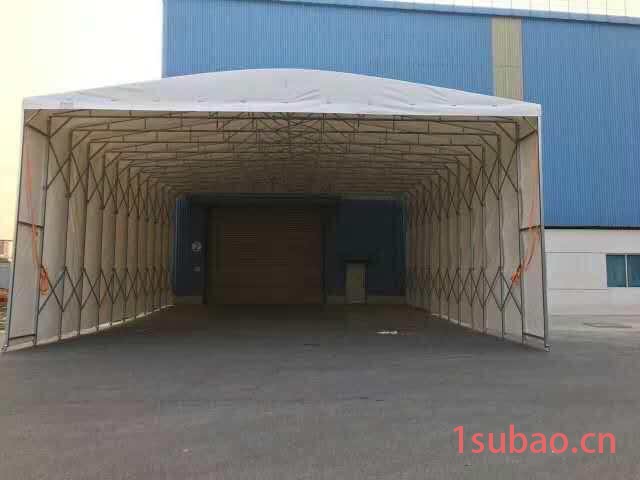 定制手动折叠推拉蓬伸缩活动雨棚大型移动仓库蓬推拉帐篷移动雨蓬 推拉蓬图4
