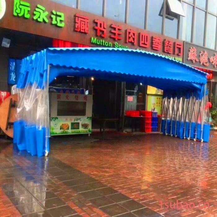 永益 惠州推拉式户外帐篷仓库伸缩篷 推拉雨棚批发