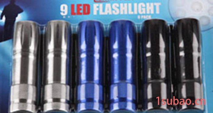 【特价】9灯铝合金手电筒 LED礼品灯 迷你手电筒 led手电 批发图2