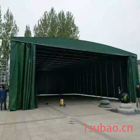 莱财定做大型 仓库推拉帐篷汽车停车棚图2