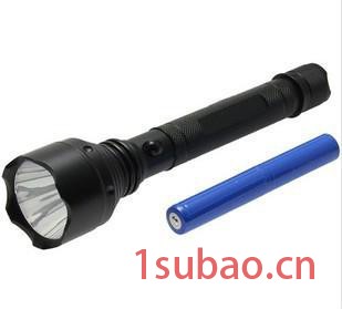 防爆防身强光手电筒 防水远射大手电筒 安保强光电筒 XPE图2