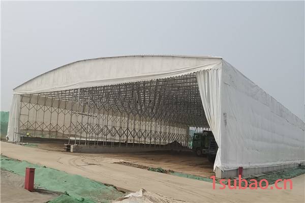 绍兴市定做大型仓库推拉帐篷 汽车停车棚 电动推拉棚 夜排挡移动棚图5