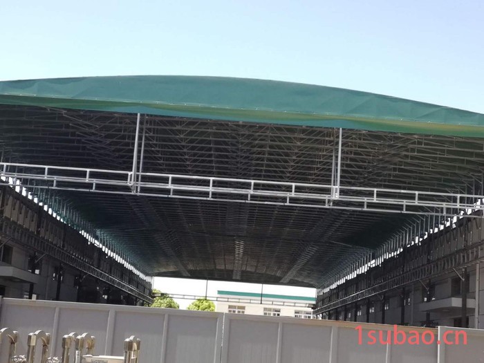绍兴市定做大型仓库推拉帐篷 汽车停车棚 电动推拉棚 夜排挡移动棚图2