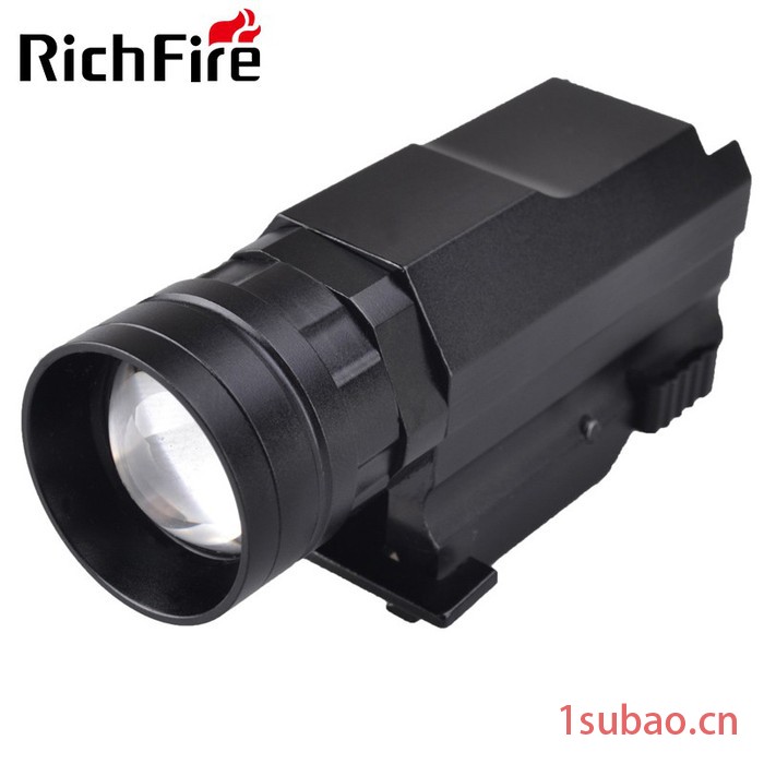RichFireSF-P20 调焦手电筒枪用打鸟cs游戏带导轨白光手电