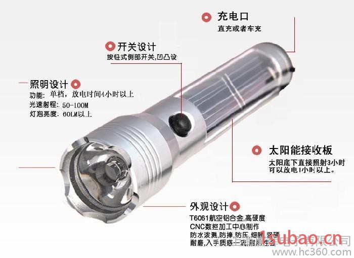 供应上海唐辉电子HFY-016LED手电筒图2