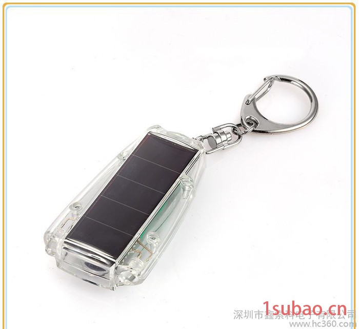 直销迷你2灯钥匙扣手电筒 led手电筒太阳能礼品 可来样加工图3