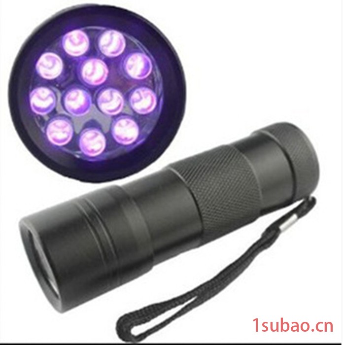 395nm  12灯紫光手电筒 12 led UV flas