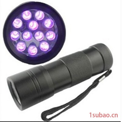 395nm  12灯紫光手电筒 12 led UV flas