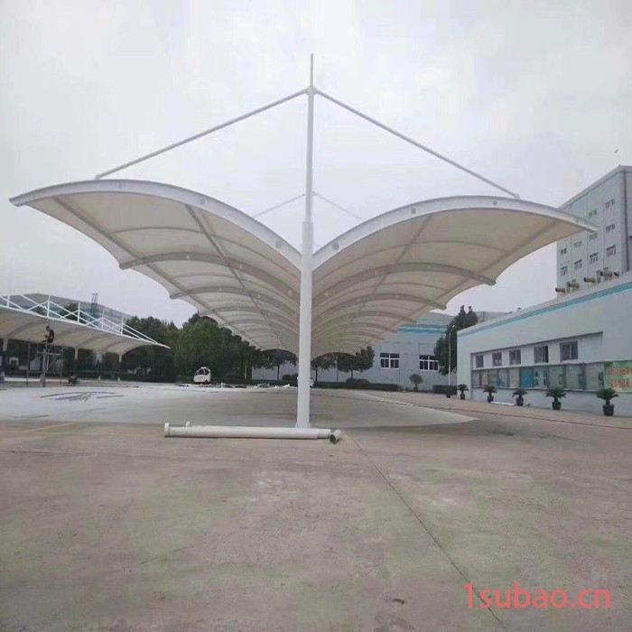 中国卓凡(China Zhuofan)膜结构停车棚充电桩车棚张拉膜户外景观棚小区遮阳雨棚膜结构工程汽车遮阳棚大型停车场图2
