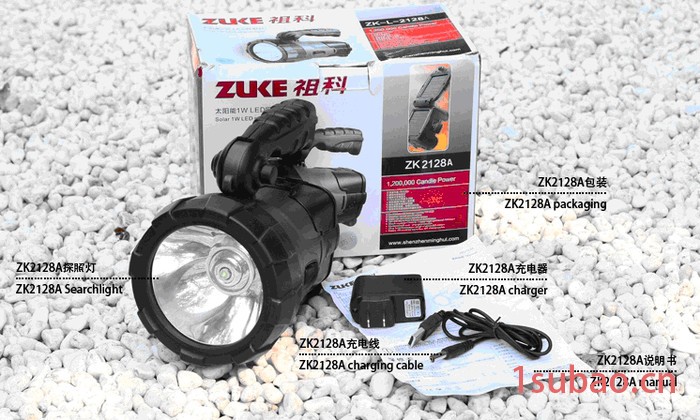 供应ZK2128ALED探射灯、手电筒、移动电源等